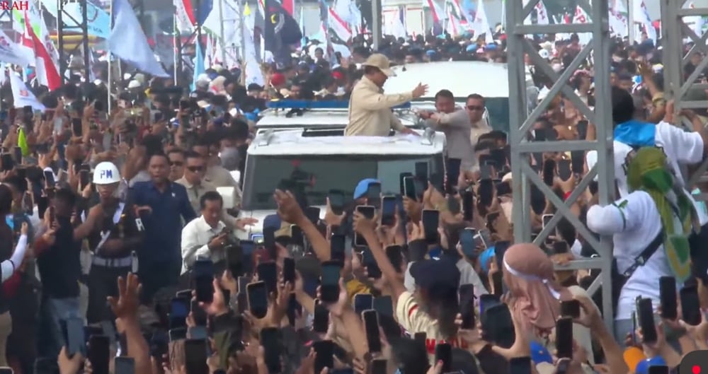 Prabowo Tiba di Monas Hadiri Peringatan May Day 2026, Disambut Ribuan Buruh