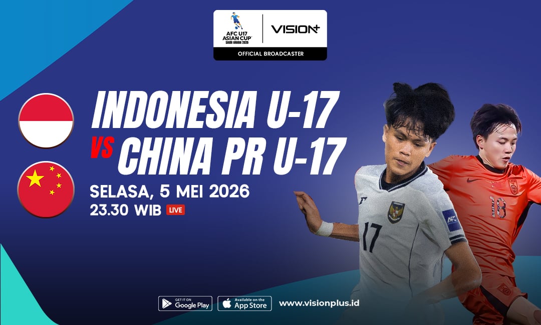 Link Live Streaming Timnas Indonesia U-17 vs China di Piala Asia U-17 2026