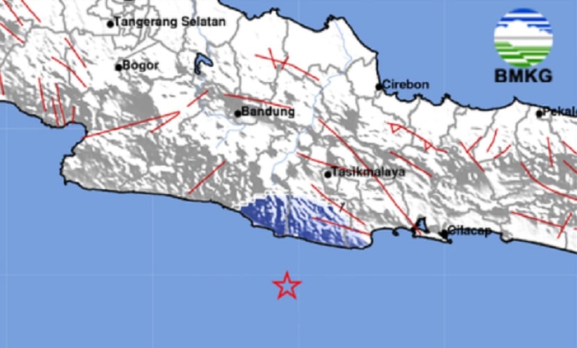 Gempa Terkini M4,1 Guncang Pangandaran, Dirasakan hingga Tasikmalaya