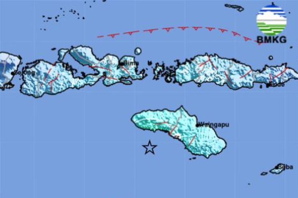 Gempa Besar Magnitudo 6,0 Guncang Wanokaka Sumba Barat NTT