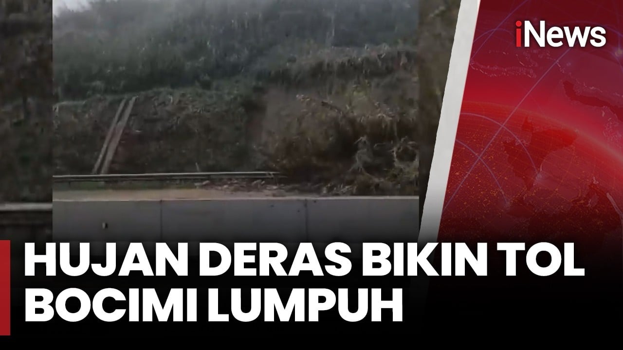 Tol Bocimi Arah Jakarta Kembali Normal usai Sempat Tertutup Longsor