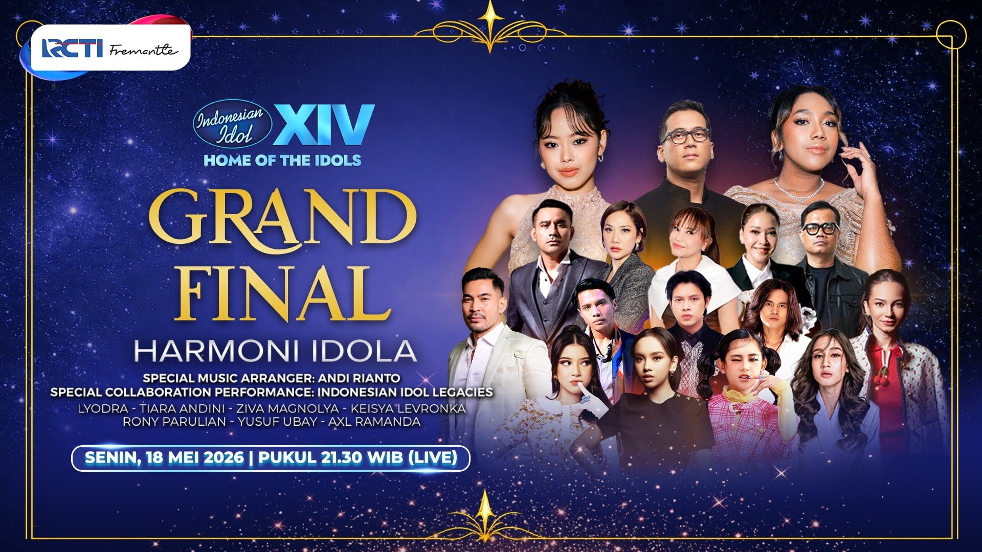 Tinggal Selangkah Lagi! Celyna Vs Niki Berebut Gelar Juara Indonesian Idol XIV