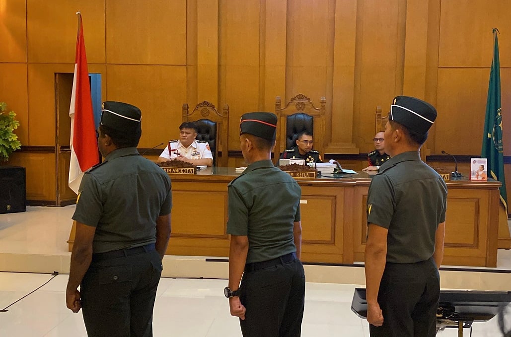 3 Oknum TNI Terdakwa Pembunuhan Kacab Bank BUMN Dituntut 4-12 Tahun Penjara