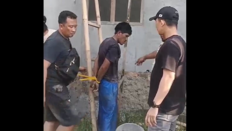 Begal HP di Tulang Bawang Ditangkap saat Bekerja sebagai Pemborong Bangunan