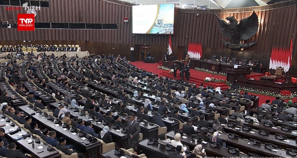 Nyaris Penuh! Rapat Paripurna DPR Dihadiri 451 Anggota saat Prabowo Pidato