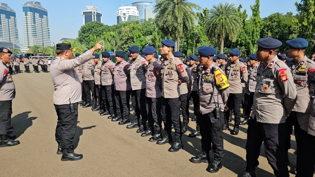 Full Siaga! 3.067 Personel Amankan 3 Aksi Demo di Jakpus Hari Ini