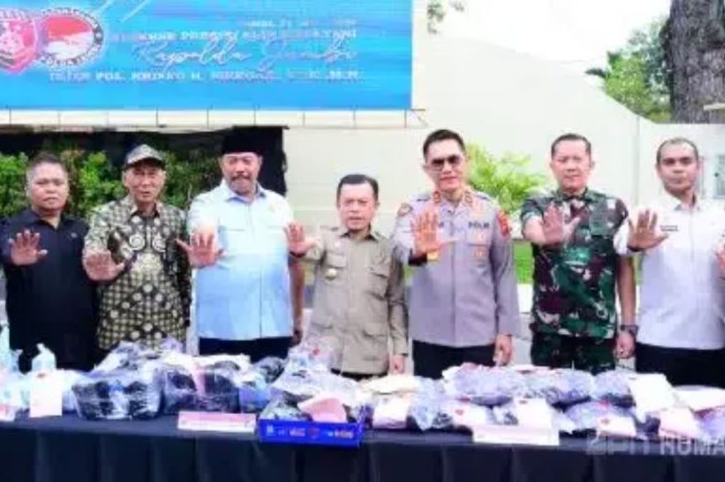 Polda Jambi Musnahkan 20 Kg Sabu dan Ribuan Ekstasi, Perang Besar Lawan Narkoba