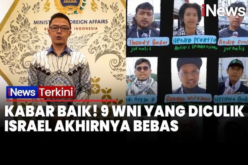 Kabar Baik! 9 WNI yang Diculik Israel Akhirnya Dibebaskan, Menlu: Segera Pulang ke RI 