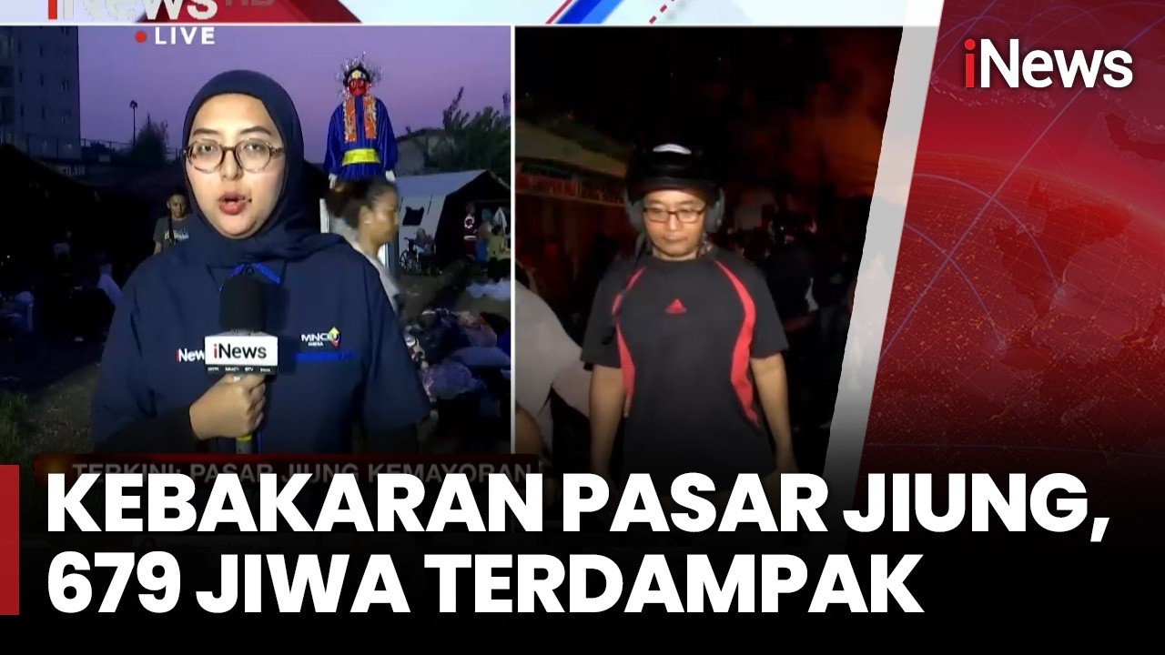 Kebakaran Hebat  Pasar Jiung Kemayoran Diduga Akibat Korsleting Listrik, 679 Jiwa Terdampak