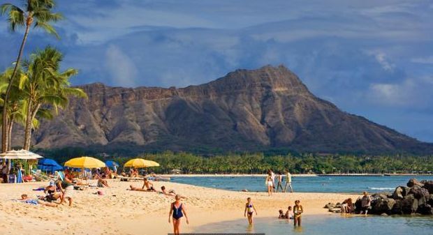 Hawaii begitu terkenal akan wisata pantainya (ilustrasi). (Foto: iNews/Dok. 2018)