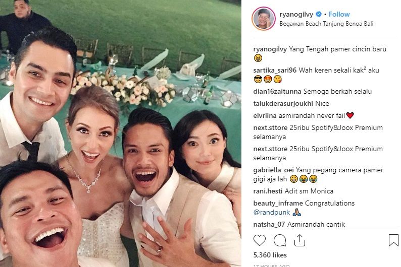 Nikah di Bali, Randy Pangalila dan Chelsea Frank Bahagia ...