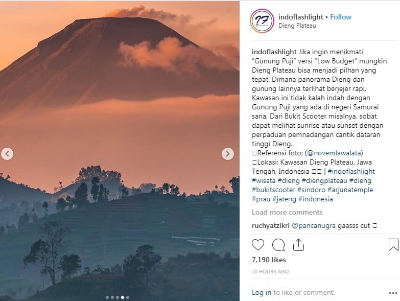 Indahnya Pesona Pegunungan  Dieng Plateau Eksotis Mirip 