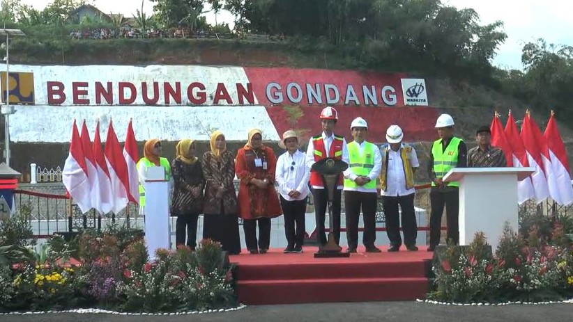 Presiden Jokowi Resmikan Bendungan Gondang Di Karanganyar Bagian 1