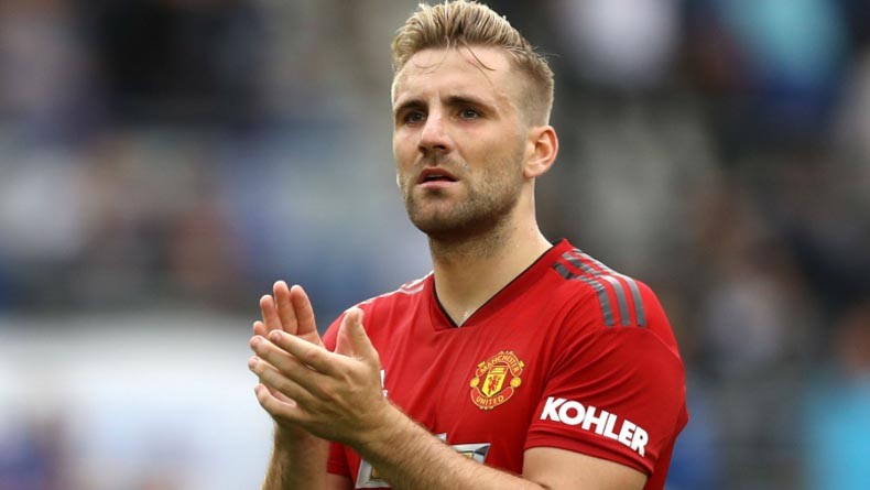 Bek kiri Manchester United Luke Shaw. (Foto: Istimewa).