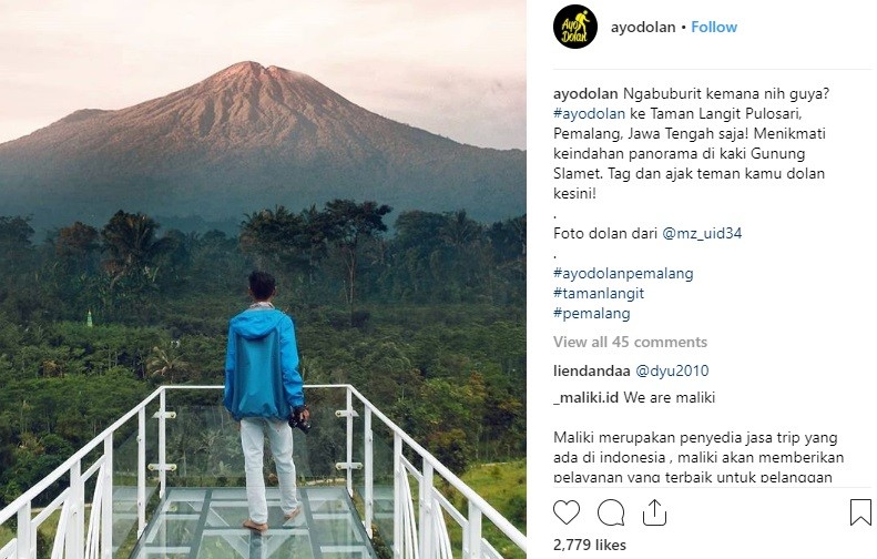 Eksotisme Taman Langit Pulosari Puncak Bukitnya Banyak Spot Instagenik Bagian 1