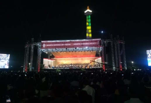 Lagu-Lagu Nasional Berkumandang di Konser Akbar Monas 2019