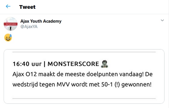 Ajax Twitter Ajax Amsterdam