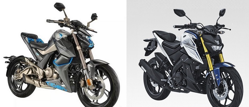 King KOng King Kong KD150-U (kiri) pesaing Yamaha Xabre. (Foto: Mocyc/Newmotor)