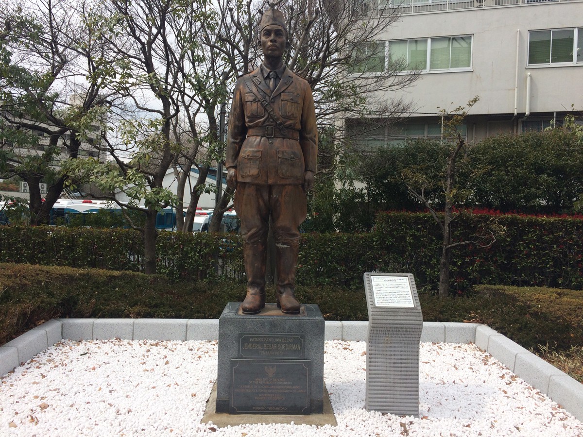 00 Jen Soedirman Tokyo Patung Jenderal Besar Sudirman di Tokyo, Jepang. (Foto: id.emb-japan.go.jp)