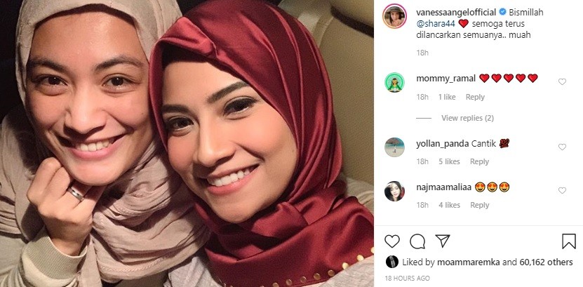 Vanessa Angel Unggah Foto Berhijab, Netizen: Ughtea Semoga Diberi Hidayah