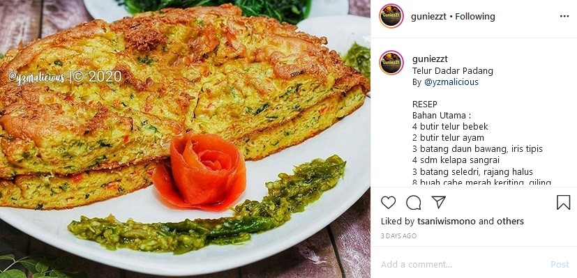 Resep Simpel Membuat Telur Dadar Padang Rasa Lezat Pakai Kelapa Sangrai