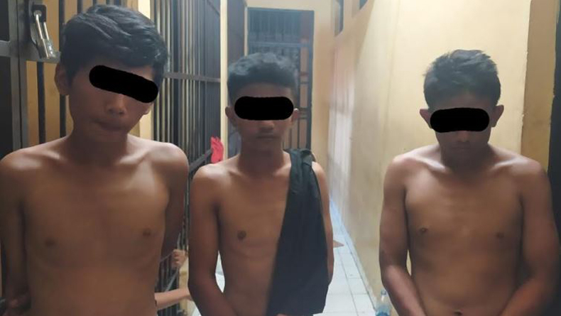 TSK Tiga perampok yang aksinya digagalkan pegawai honorer Satlantas Polres Deliserdang saat berada di sel tahanan.