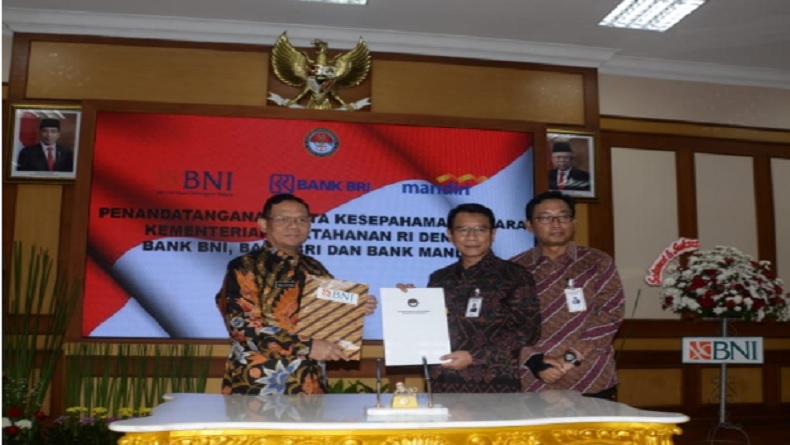 kemhan Kementerian Pertahanan (Kemhan) memperkuat kerja sama dengan bank milik negara yang terhimpun dalam Himbara. (Foto: Diaz Abraham).