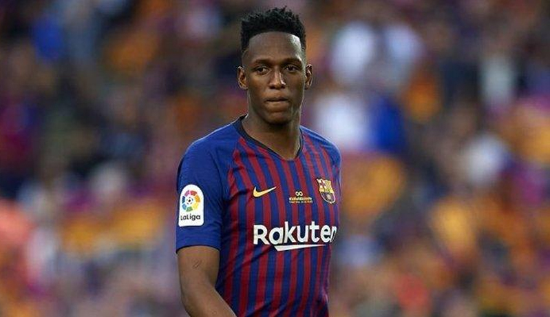 Yerry Mina Yerry Mina bertahan setengah musim di Barcelona (Foto: Guardian)