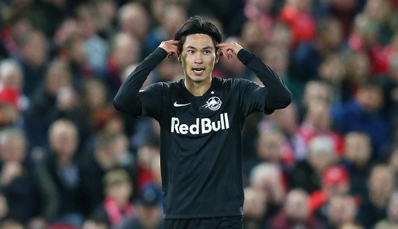 Takumi Minamino Takumi Minamino memperkuat Salzburg dari 2015-2020 (Foto: Sky Sports)