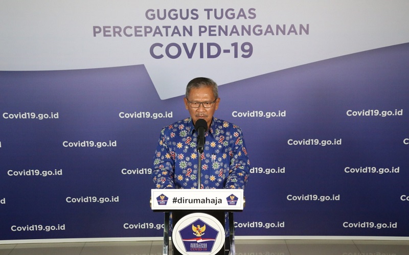 achmad yurianto bnpb Juru bicara pemerintah untuk Covid-19, Achmad Yurianto, Sabtu (18/4/2020). (Foto: BNPB)