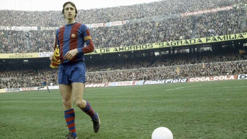Johan Cruyff Saat Masih Bermain bagi Barcelona (foto: Blaugrana)
