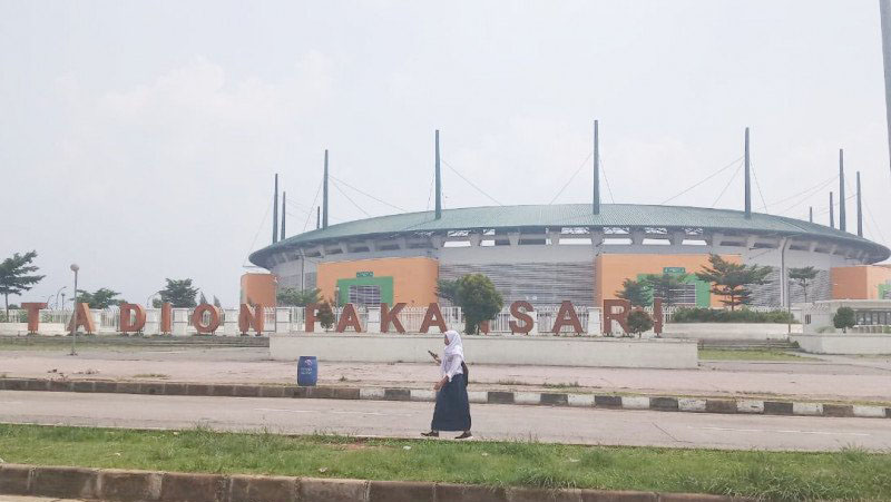 Stadion Pakansari Cibinong, Kabupaten Bogor, Jawa Barat, salah satu venue Piala Dunia U-20 tahun 2021. (Foto: ANTARA/M Fikri Setiawan)