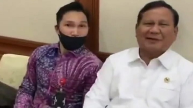 Prabowo Aksi jail Menteri Pertahanan (Menhan) Prabowo Subianto. (Foto: Instagram).