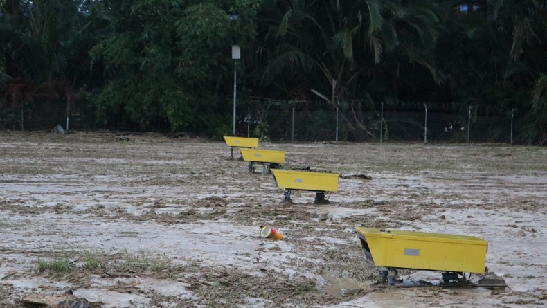 Bandar Udara Andi Jemma Masamba2 Bandar Udara Andi Jemma Masamba terendam lumpur akibat banjir bandang yang menerjang Kabupaten Luwu Utara, Sulsel, Selasa (14/7/2020). (Foto: iNews/Humas Direktorat Jenderal Perhubungan Udara)