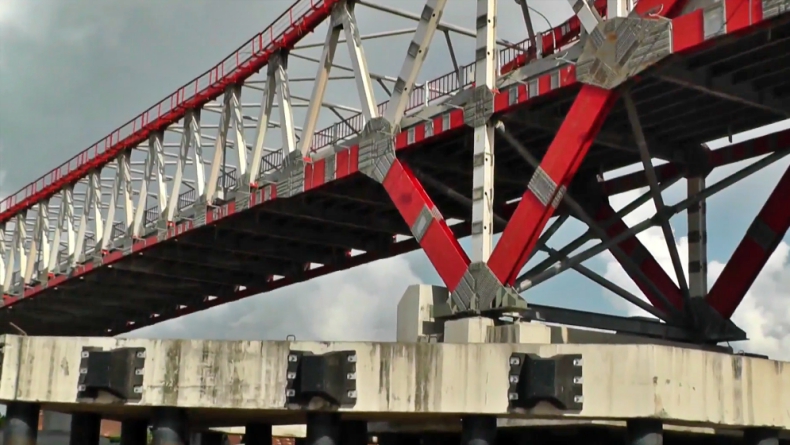 Progres Jembatan Musi VI Palembang, Sumatera Selatan (Bambang Irawan/iNews)