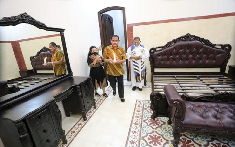 Bagian dalam salah satu ruangan rumdin walkot Solo Bagian dalam salah satu ruangan di Rumah Dinas Wali Kota Solo di kompleks Loji Gandrung, Laweyan, Solo. (Foto: Istimewa)