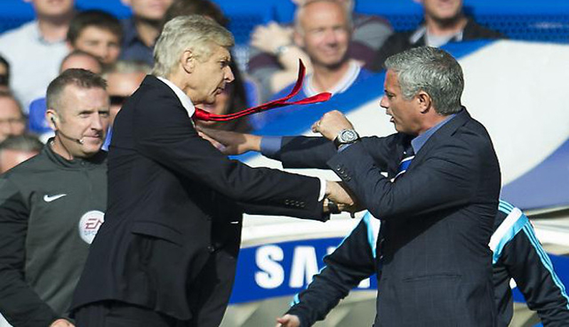 Arsene Wenger dan Jose Mourinho Arsene Wenger dan Jose Mourinho (Foto: Caught Offside)