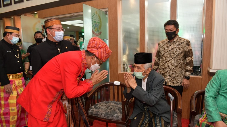 Gubernur Nurdin Abdullah saat momentum HUT ke-351 Sulsel. (Foto: Istimewa).