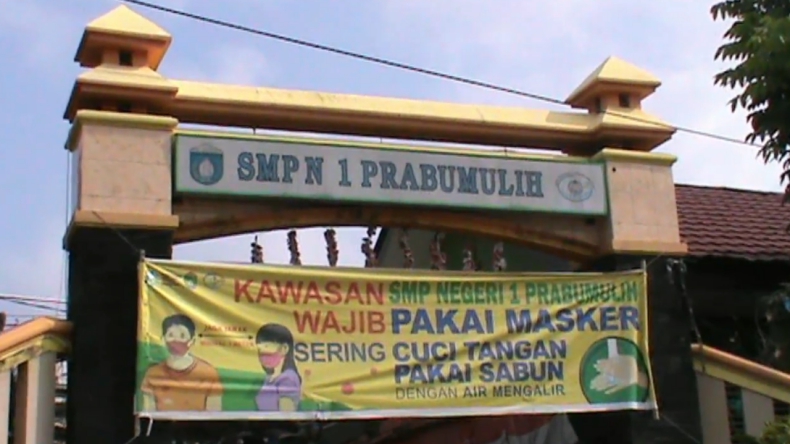 SMP Negeri 1 Prabumulih, Sumatera Selatan (Berrie Brima/iNews)