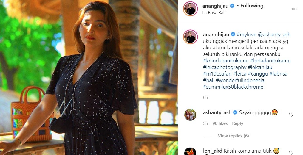 Ashanty Dapat Tulisan Romantis