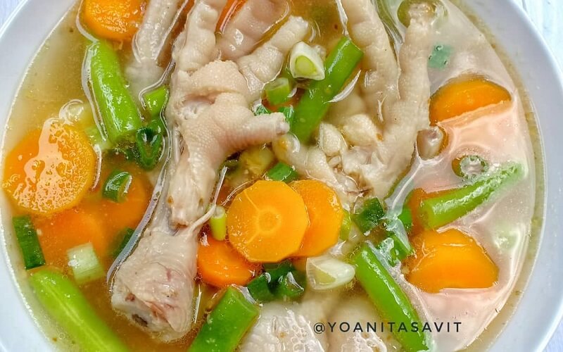 Resep Sop Ceker Kembang Tahu (Foto: Instagram IG@yoanitasavit)