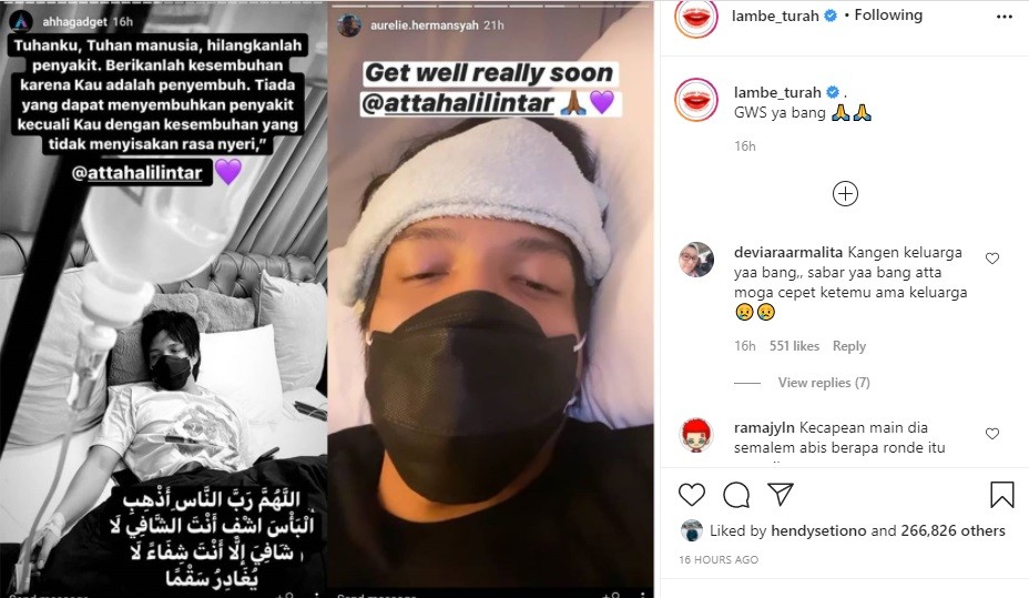 Atta Halilintar Sakit