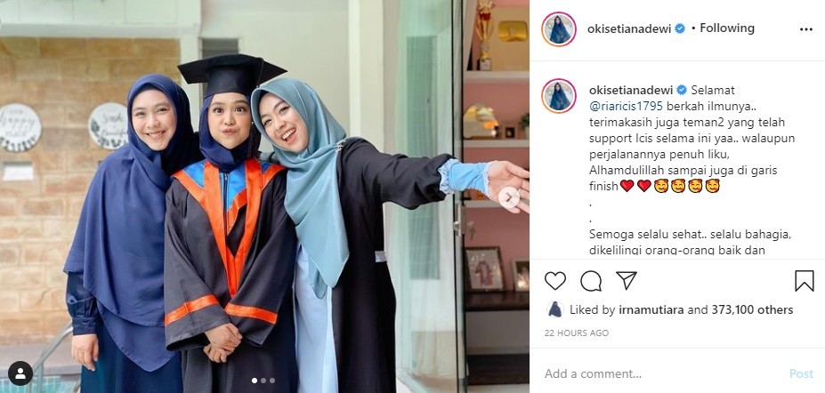 Ria Ricis Wisuda, Doa Oki Setiana Dewi: Semoga Selalu ...