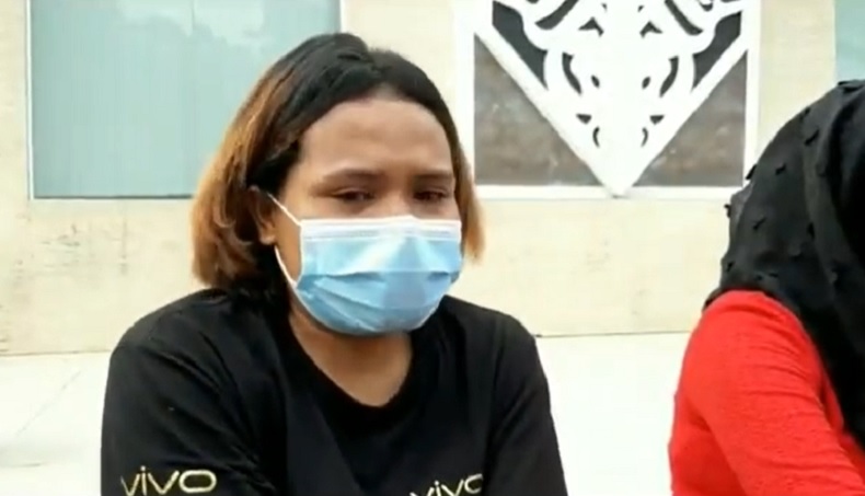 Maria Syifa, satu dari delapan WNI perempuan yang dibebaskan usai disekap hampir 2 tahun di Malaysia. (iNews.id/Uun Yuniar)