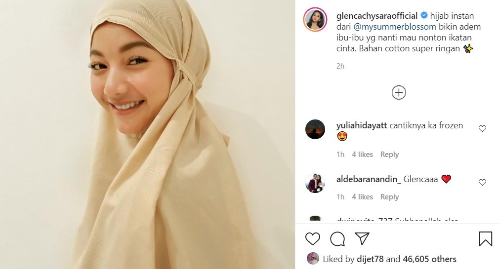 Glenca Chysara Cantik Berhijab