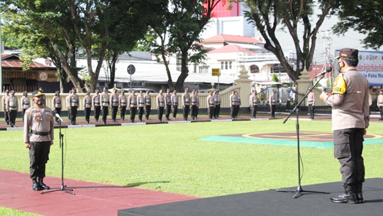 116 Personel Brimob Dan Polres Merauke Naik Pangkat Ini Pesan Kapolres