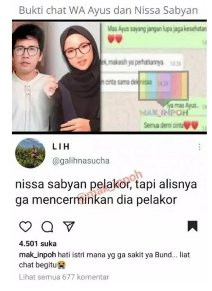 Nissa Dan Ayus Dikabarkan Selingkuh