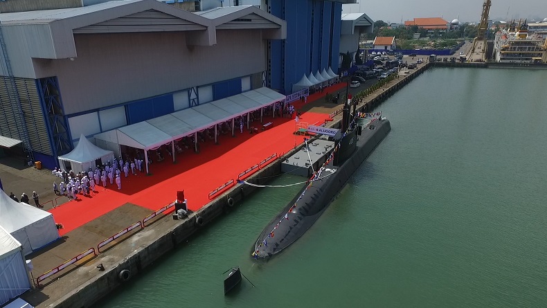 Kapal selam jenis Diesel Electric karya anak bangsa yang diserahkan PT PAL kepada Kementerian Pertahanan Republik Indonesia, Rabu (17/3/2021). (Foto/Ist)