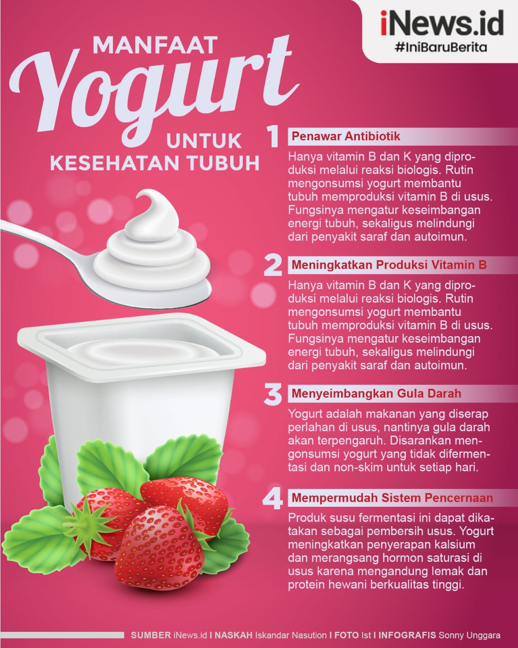 4 Manfaat Yogurt Untuk Kesehatan Tubuh Salah Satunya Menyeimbangkan Gula Darah