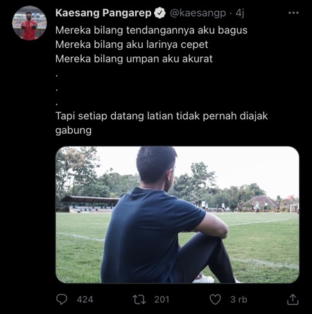 Kaesang twitter Kaesang curhat di Twitter.